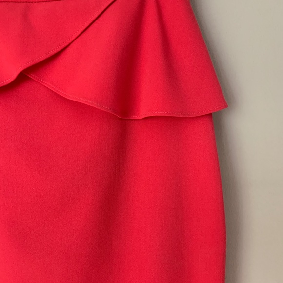 {Express} Red Peplum Skirt - Picture 2 of 4